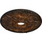 Ekena Millwork Norwich Ceiling Medallion (Fits Canopies up to 4 1/2"), Hnd-Painted Rust, 18"OD x 3 1/2"ID x 1 3/8"P CM18NORUS - alternate 2
